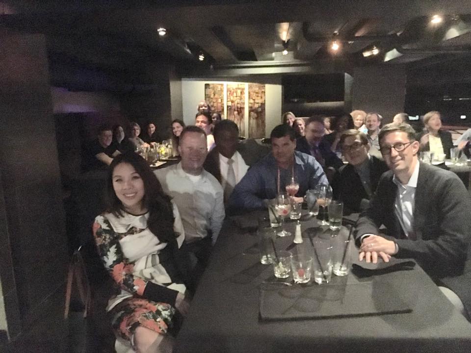 Dinner guests enjoying the Labor & Employment Practice Area Committee (PAC) Special Thank You Dinner organized by The Axelrod Firm