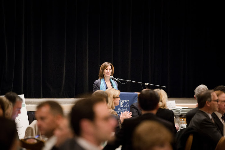 Lisa Savitt speaking at one of the first luncheons of the Section’s Fall 2015 meeting. 