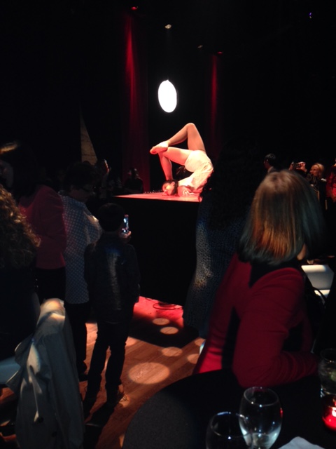 Cirque Eloize performers put on a spectacular show at their Dalhousie Station headquarters for reception guests. 